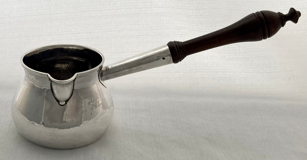 Georgian, George II, Silver Brandy Pan. London 1734 George Wickes. 12 troy ounces.