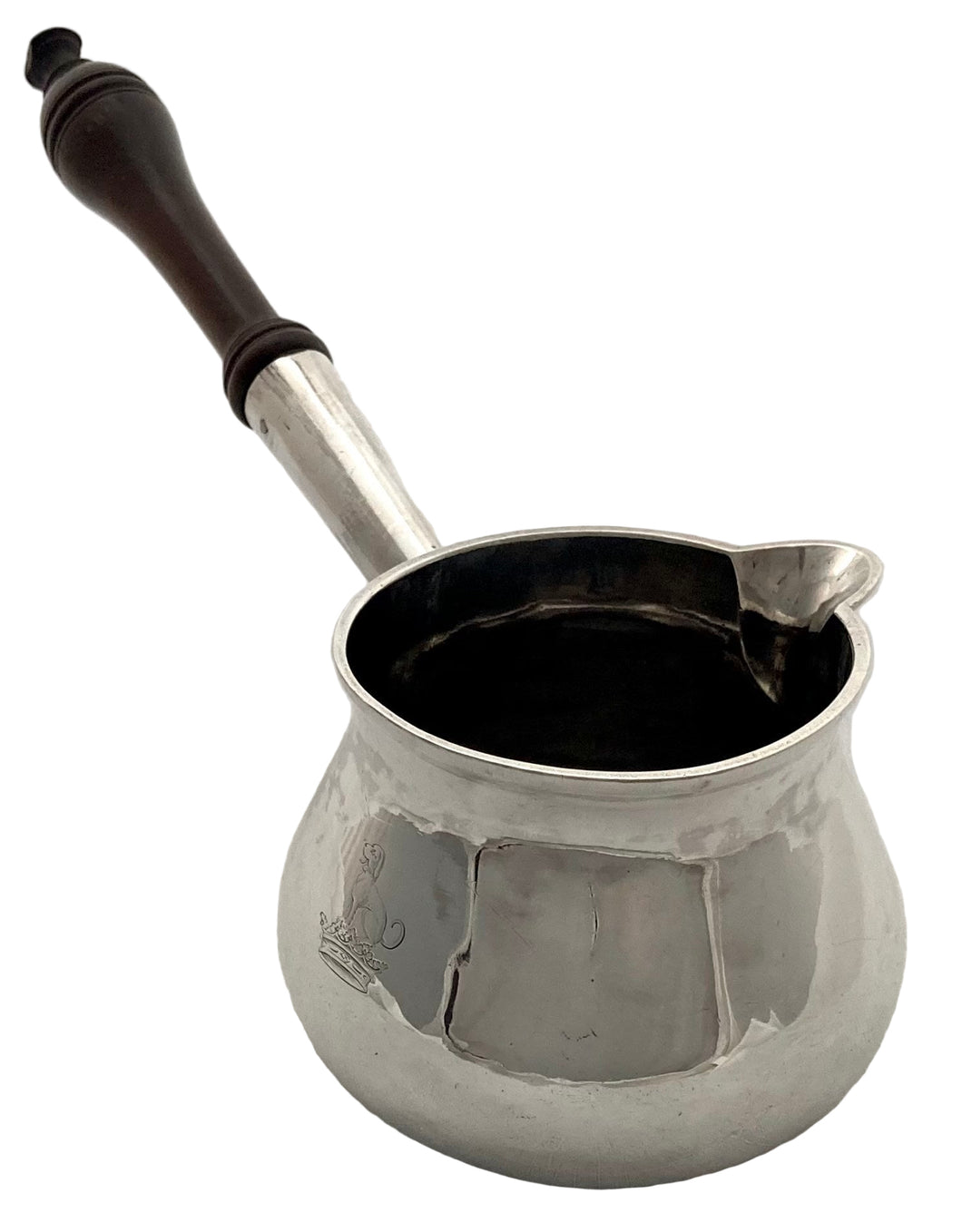 George II Silver Brandy Pan. London 1734 George Wickes. 12 troy ounces.