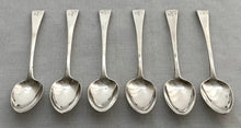 Georgian, George III, Six Silver Teaspoons. London 1819. 3.4 troy ounces.