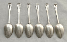 Georgian, George III, Six Silver Teaspoons. London 1819. 3.4 troy ounces.