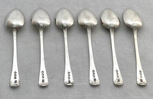 Georgian, George III, Six Silver Teaspoons. London 1819. 3.4 troy ounces.