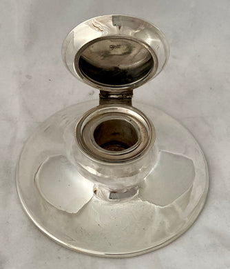 Asprey, George V, Silver Capstan Inkwell. Birmingham 1916 Asprey & Co. Ltd.