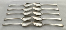 Georgian, George III, Ten Silver Tablespoons Crested for Baron Penrhyn. London 1771 Thomas Chawner. 23.5 troy ounces.