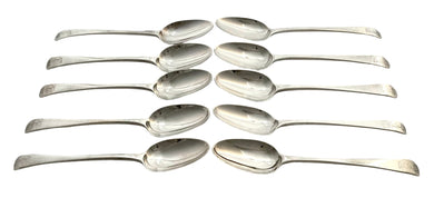Baron Penrhyn, Ten George III Silver Tablespoons. London 1771 Thomas Chawner. 23.5 troy ounces.