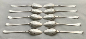 Georgian, George III, Ten Silver Tablespoons Crested for Baron Penrhyn. London 1771 Thomas Chawner. 23.5 troy ounces.