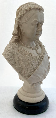 Commemorative Parian Ware Bust of Queen Victoria.
