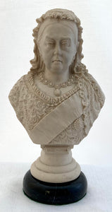 Commemorative Parian Ware Bust of Queen Victoria.