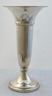 Elizabeth II Silver Vase. Birmingham 1977 Broadway & Co. (Jubilee Mark).