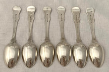 Victorian Six Silver Teaspoons. Newcastle 1845 John Walton. 4.9 troy ounces.