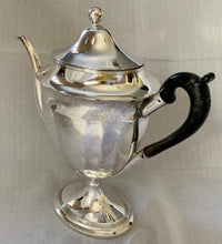 Georgian, George III, Old Sheffield Plate Pedestal Coffee Pot, circa 1790- 1800.