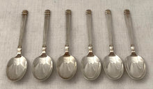 Elizabeth II Cased Set of British Hallmarks Coffee Spoons. Mappin & Webb 1957/58. 2.4 troy ounces.