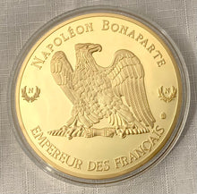 Napoleon Bonaparte 250th Anniversary 24 Carat Gold Plated Medallion.