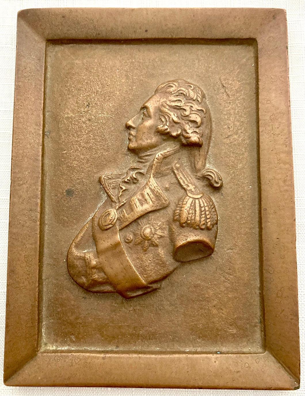 Admiral Lord Nelson Bronze Relief Plaque.