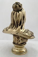 Commemorative Brass Bust of Queen Victoria.