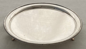 Georgian, George III, Old Sheffield Plate, Waiter. Circa 1780 - 1800.