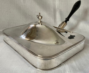 Georgian, George III, Old Sheffield Plate Warming Dish, circa 1790 - 1810.