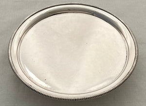 Georgian, George III, Old Sheffield Plate, Waiter. Circa 1780 - 1800.