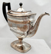 Georgian, George III, Old Sheffield Plate, Pedestal Teapot, circa 1810.