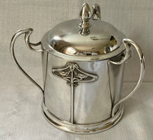 Art Nouveau Silver Plated Biscuit Box. Henry Wilkinson Ltd, Sheffield, 1909.