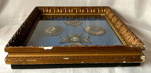 Framed Display of the Four Chivalric Orders from Admiral Lord Nelson's Trafalgar Coat.