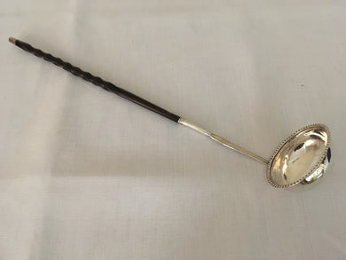 Georgian, George III, silver toddy ladle. Newcastle, circa 1778 - 1795, John Langlands I & John Robertson I.