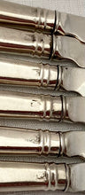 Georgian, George III, Twelve Irish Silver Crested Tea Knives. Dublin 1810 Richard Sawyer. 