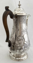 Georgian, George III, Silver Coffee Pot. London 1802 William Hall.  23.4 troy ounces.