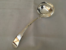 Elizabeth II silver soup ladle. Sheffield 1999 United Cutlers Ltd (Millenium Hallmark). 9.64 troy ounces.