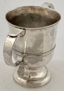 Georgian, George III, Silver Loving Cup. London 1768 John French. 9.5 troy ounces.