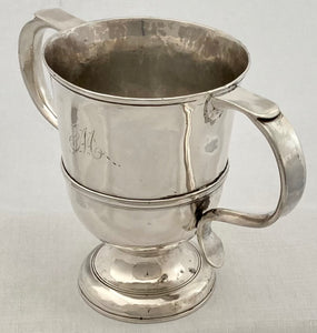 Georgian, George III, Silver Loving Cup. London 1768 John French. 9.5 troy ounces.