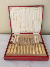 Georgian, George IV, Silver & Ivory Dessert Knives & Forks for Twelve.  Sheffield 1822/25 Law, Oxley & Atkin.