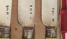 Georgian, George IV, Silver & Ivory Dessert Knives & Forks for Twelve.  Sheffield 1822/25 Law, Oxley & Atkin.