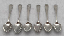 Georgian, George III, Six Silver Teaspoons. London 1790 Godbehere & Wigan. 1.5 troy ounces.