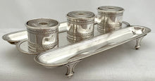 George III Style Silver Plated Inkstand