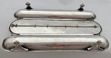 George III Style Silver Plated Inkstand