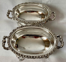 Pair of early Victorian Silver Plate on Copper Sauce Tureens & Covers, circa 1840 - 1860.
