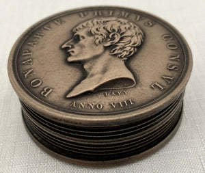 Napoleon Bonaparte, The Cisalpine Republic Restored, Medal Snuff Box.