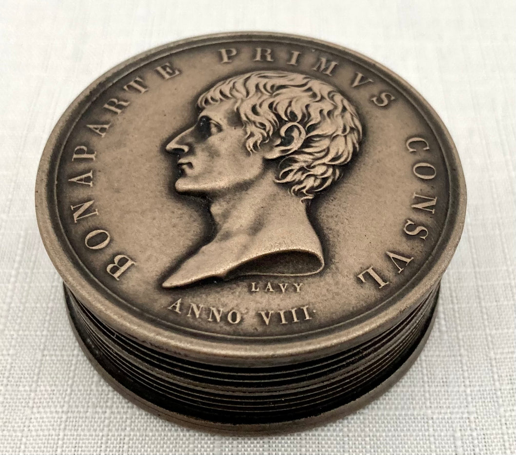 Napoleon Bonaparte, The Cisalpine Republic Restored, Medal Snuff Box.