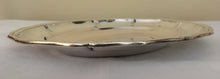 Danish 830/1000 silver meat dish / platter with reeded serpentine edge. 10.7 troy ounces.