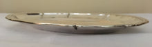 Danish 830/1000 silver meat dish / platter with reeded serpentine edge. 10.7 troy ounces.