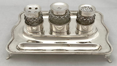 Georgian, George III, Silver Inkstand. London 1804 Robert Hennell I & Samuel Hennell. 17 troy ounces