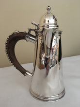 George V silver chocolate pot. London 1917 Sebastian Garrard. 19.7 troy ounces.