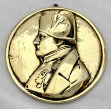 Napoleon Bonaparte Brass Relief Detail Plaque.