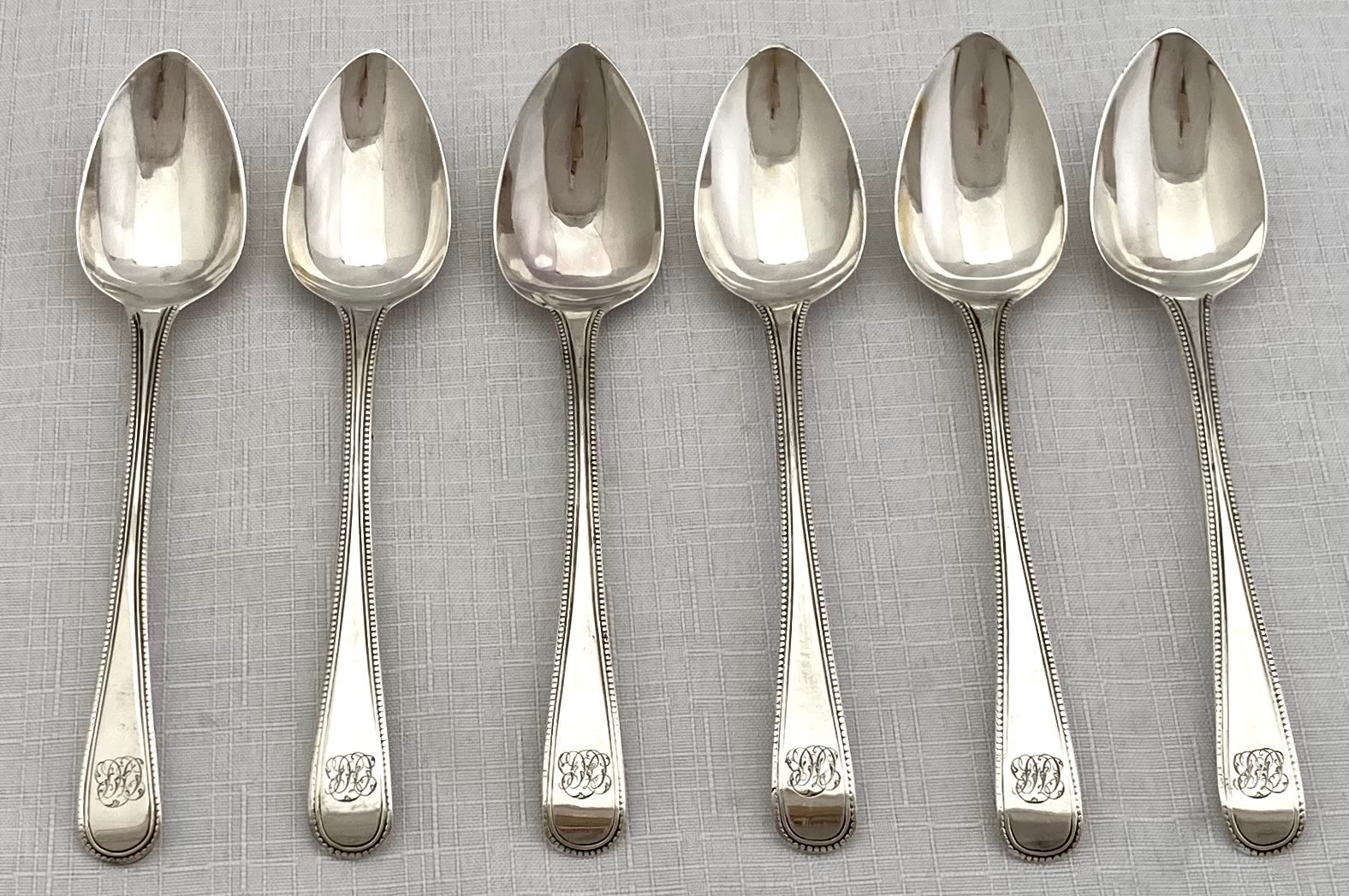 Georgian, George III, Six Silver Teaspoons. London 1813