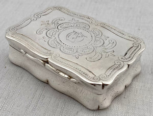 Victorian Silver Plated Snuff Box.