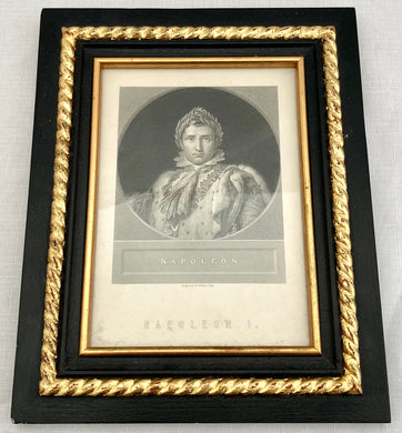 Napoleon Bonaparte Engraving of the 1804 Coronation Portrait, after Francois Gerard.