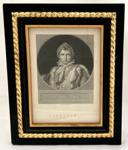 Napoleon Bonaparte Engraving of the 1804 Coronation Portrait, after Francois Gerard.