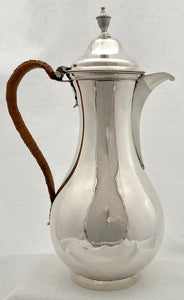 Georgian, George III, Silver Hot Water Jug. London 1783 Thomas Chawner. 25 troy ounces.