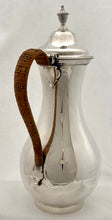 Georgian, George III, Silver Hot Water Jug. London 1783 Thomas Chawner. 25 troy ounces.