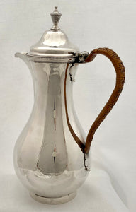 Georgian, George III, Silver Hot Water Jug. London 1783 Thomas Chawner. 25 troy ounces.